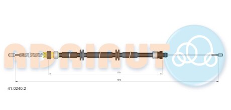 4102402 Тросик стояночного тормоза Adriauto ADRIAUTO подбор по vin на Brocar