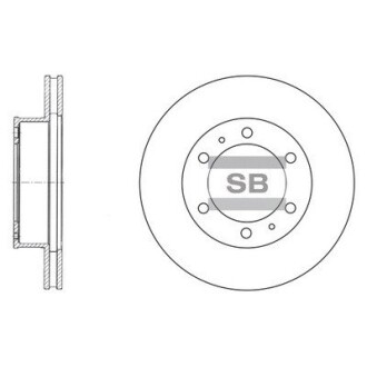 SD4011 Тормозной диск Hi-Q (SANGSIN) подбор по vin на Brocar