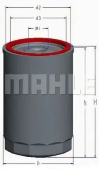 OC1 Фільтр масляний Mahle MAHLE / KNECHT підбір по vin на Brocar