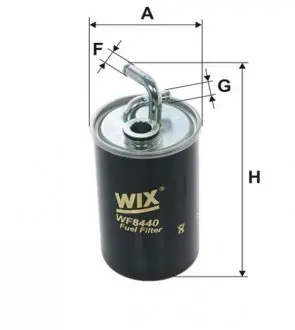 WF8440 Фільтр паливний WIX FILTERS підбір по vin на Brocar