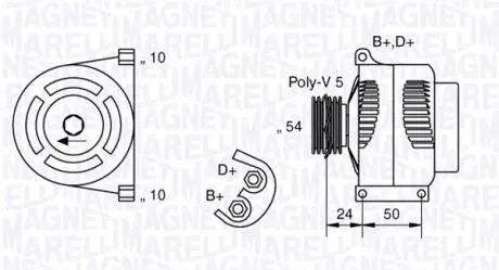 063377027010 Генератор MAGNETI MARELLI підбір по vin на Brocar