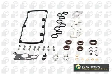 HN0125 Комплект прокладок Audi A6 / Q5 / VW Passat / Tiguan 2.0 TDI 06- (верхній / без прокладки ГБЦ) BGA підбір по vin на Brocar