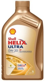 550063070 Олива двигуна 1L Shell Helix Ultra SP 0W20 (API SP, АСЕА C5) SHELL підбір по vin на Brocar