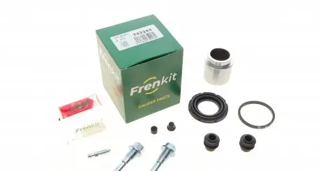 743244 Ремкомплект супорта (заднього) Nissan Qashqai 07- (d=43mm) (+ поршень/направляюча) (Akebono) FRENKIT підбір по vin на Brocar