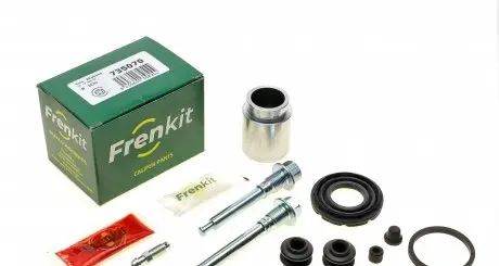 735070 Ремкомплект супорта (заднього) Nissan Qashqai/X-Trail 07- (d=35mm) (Akebono) (+поршень/направляюча) FRENKIT підбір по vin на Brocar