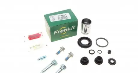 734054 Ремкомплект супорта (заднього) Hyundai i20/Kia Picanto 11- (d=34mm) (+поршень/направляюча) (Mobis) FRENKIT підбір по vin на Brocar