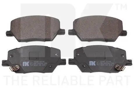 229340 Комплект тормозных колодок передн. Fiat 500X Jeep Compass, Renegade 1.0-2.0D 07.14- NK подбор по vin на Brocar
