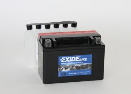 YTX9BS Стартерная аккумуляторная батарея, Стартерная аккумуляторная батарея EXIDE подбор по vin на Brocar