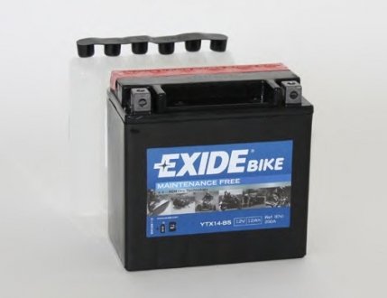 YTX14BS Стартерна акумуляторна батарея, Стартерна акумуляторна батарея EXIDE підбір по vin на Brocar