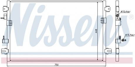 94906 Конденсатор, Кондиціонер NISSENS підбір по vin на Brocar