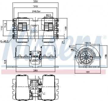 87194 Вентилятор NISSENS подбор по vin на Brocar