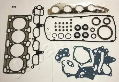 KM503 MITSUBISHI к-кт прокладок двигуна Airtrek,Galant,Grandis 2.4 03- JAPANPARTS підбір по vin на Brocar