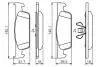0986495462 Колодки торм. передние Sandero 12-, Logan -12 BOSCH підбір по vin на Brocar