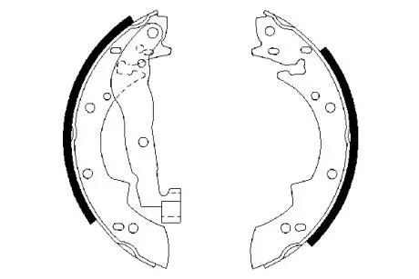 0986487076 Щеки тормозные задн. PEUGEOT 1,1-1,9 RENAULT 1,4-2,1 BOSCH подбор по vin на Brocar