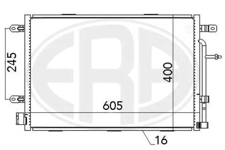 667052 Радиатор ERA підбір по vin на Brocar