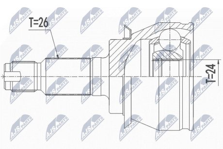 NPZBM019 Шарнир равных угловых скоростей NTY подбор по vin на Brocar