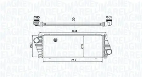 MST502 INTERCOOLER MERCEDES SPRINTER MAGNETI MARELLI підбір по vin на Brocar