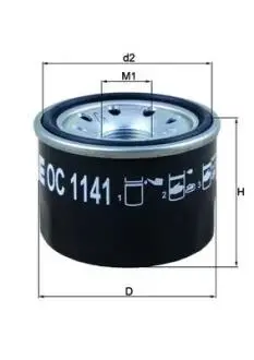 OC1141 FILTR /MAHLE/ BMW MOTORCYCLES MAHLE / KNECHT подбор по vin на Brocar