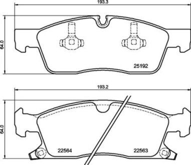 P37027 Klocki ham. G.CHEROKEE IV.. BREMBO подбор по vin на Brocar