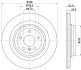 8DD355122561 HELLA DB Диск тормозной задн.GLE W166 11- HELLA підбір по vin на Brocar