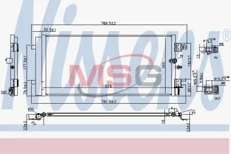 940589 Конденсатор, Кондиціонер NISSENS підбір по vin на Brocar