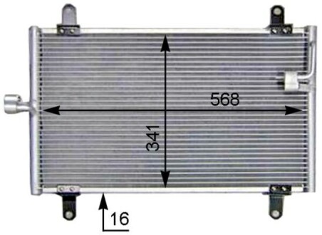 AC514000S Skraplacz JUMPER I 94-02 MAHLE / KNECHT підбір по vin на Brocar