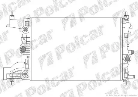 5511085 Радіатор охолодження POLCAR підбір по vin на Brocar