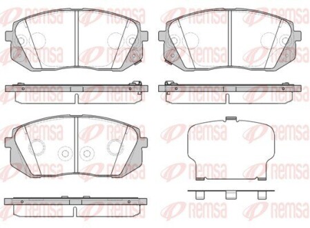 130252 Колодки гальмівні дискові REMSA підбір по vin на Brocar