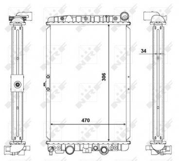 56123 Радиатор охлаждения NRF підбір по vin на Brocar
