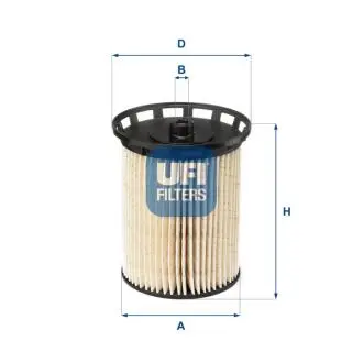 2612900 Фильтр топливный UFI підбір по vin на Brocar