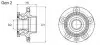 VOWB11022 VO-WB-11022_к-кт подшипника ступ. пер.! Audi A2, Skoda Fabia 00&gt; ABS MOOG підбір по vin на Brocar