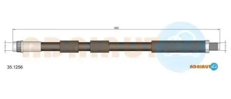 351256 Шланг тормозной пер. 307 00-, Citroen C4 -4 ADRIAUTO подбор по vin на Brocar
