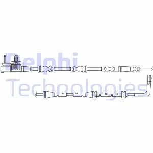 LZ0318 Датчик зносу,гальм.колодки DELPHI подбор по vin на Brocar