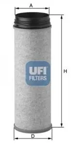 27A0400 Повітряний фільтр UFI підбір по vin на Brocar
