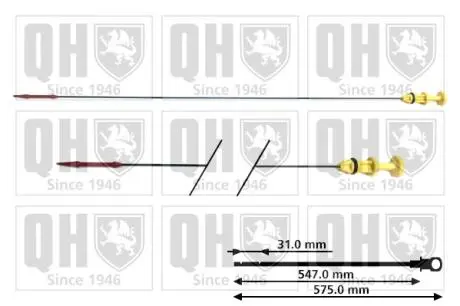 QOD102 Щуп масляний QUINTON HAZELL підбір по vin на Brocar