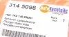 3145098 Патрубок интеркулера VW Caddy 1.6/2.0 TDI 10- AUTOTECHTEILE підбір по vin на Brocar