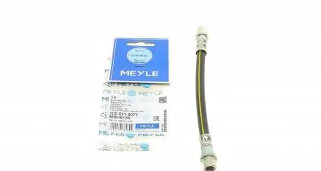 1006110077 Шланг тормозной (задний) Audi A4/A6 95-05 (L=195mm) MEYLE подбор по vin на Brocar