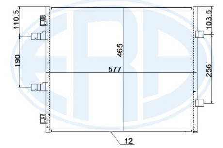 667257 Радиатор кондиционера ERA підбір по vin на Brocar