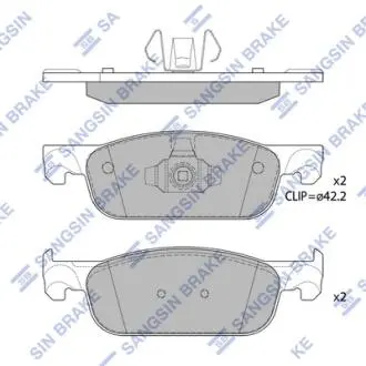 SP4054 Кт. Тормозные колодки Hi-Q (SANGSIN) подбор по vin на Brocar