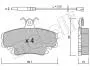 Колодки тормозные (передние) Renault Clio 90-98/Symbol 00-/Megane 96-03/Peugeot 205 87-98 (+датчики) 22-0120-0K
