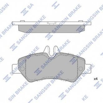 SP1562 Тормозные колодки Hi-Q (SANGSIN) подбор по vin на Brocar