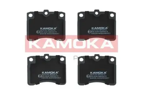 JQ101337 Комплект гальмівних накладок, дискове гальмо KAMOKA підбір по vin на Brocar