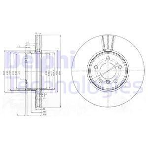 BG9008C Tarcza ham. LANDROVER RANGE ROVER DELPHI подбор по vin на Brocar