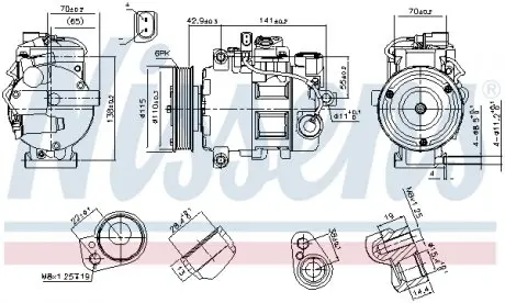 89513 Компресор, Кондиціонер NISSENS підбір по vin на Brocar