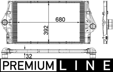 CI59000P Chłodnica pow. d. 8ML376723221 MAHLE / KNECHT підбір по vin на Brocar