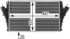CI24000S Радиатор интеркулера Opel Vectra C 1.9CDTI 04-08 MAHLE / KNECHT підбір по vin на Brocar