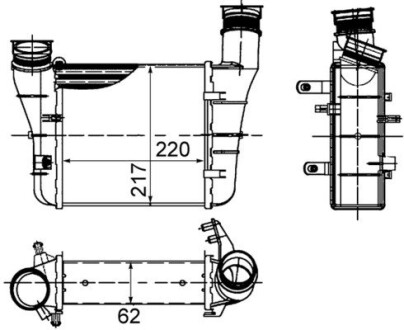 CI426000S Chłodnica pow. doładowujšcego MAHLE / KNECHT подбор по vin на Brocar