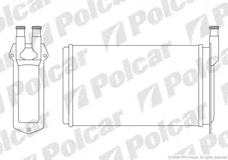 4401N81 Радіатор обігріву POLCAR підбір по vin на Brocar
