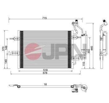 60C9121JPN CHŁODNICA KLIMATYZACJI JPN підбір по vin на Brocar