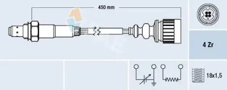 77367 Датчик кисню (вир-во FAE) FAE підбір по vin на Brocar